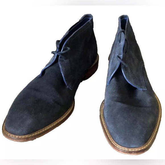 TED BAKER Men’s Shoes TORSDI 3 SUEDE ANKLE Blue Chukka Boots Size 10 - Picture 3 of 12